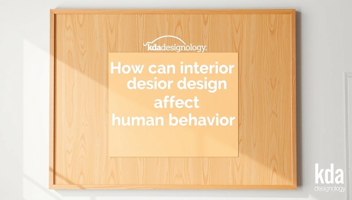 how can interior design affect human behavior kdadesignology