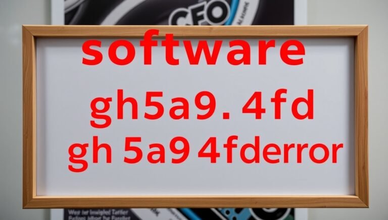 sofware gh5a9.4fd error